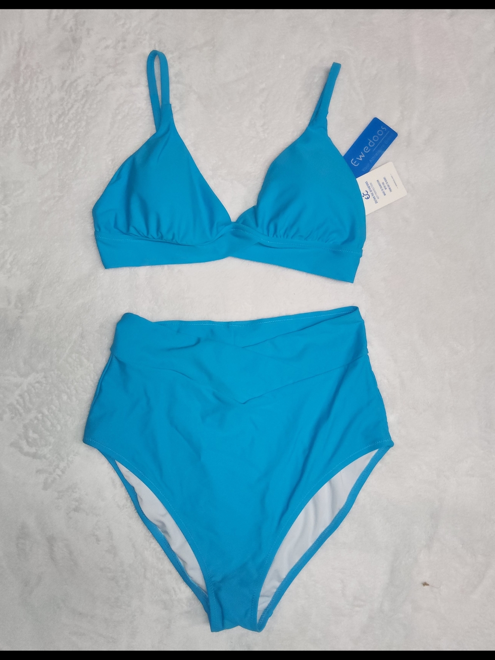 Ewedoo Teal High-Waist Bikini Set - Teal